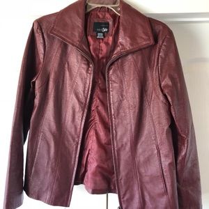 Great Like New Red leather M jacket (without tags)